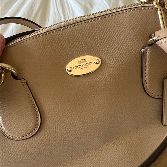 Coach Beige/Tan Leather Satchel - Picture 2 of 8